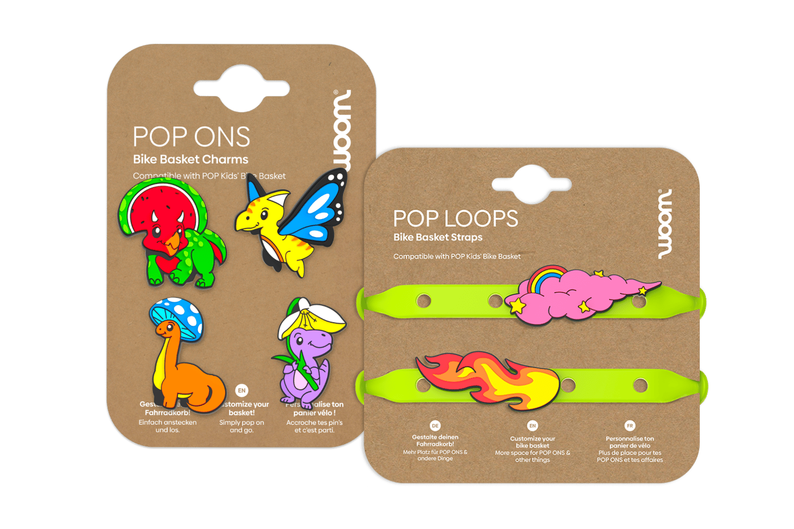 POP ONS Bike Basket Charms and POP LOOPS Straps