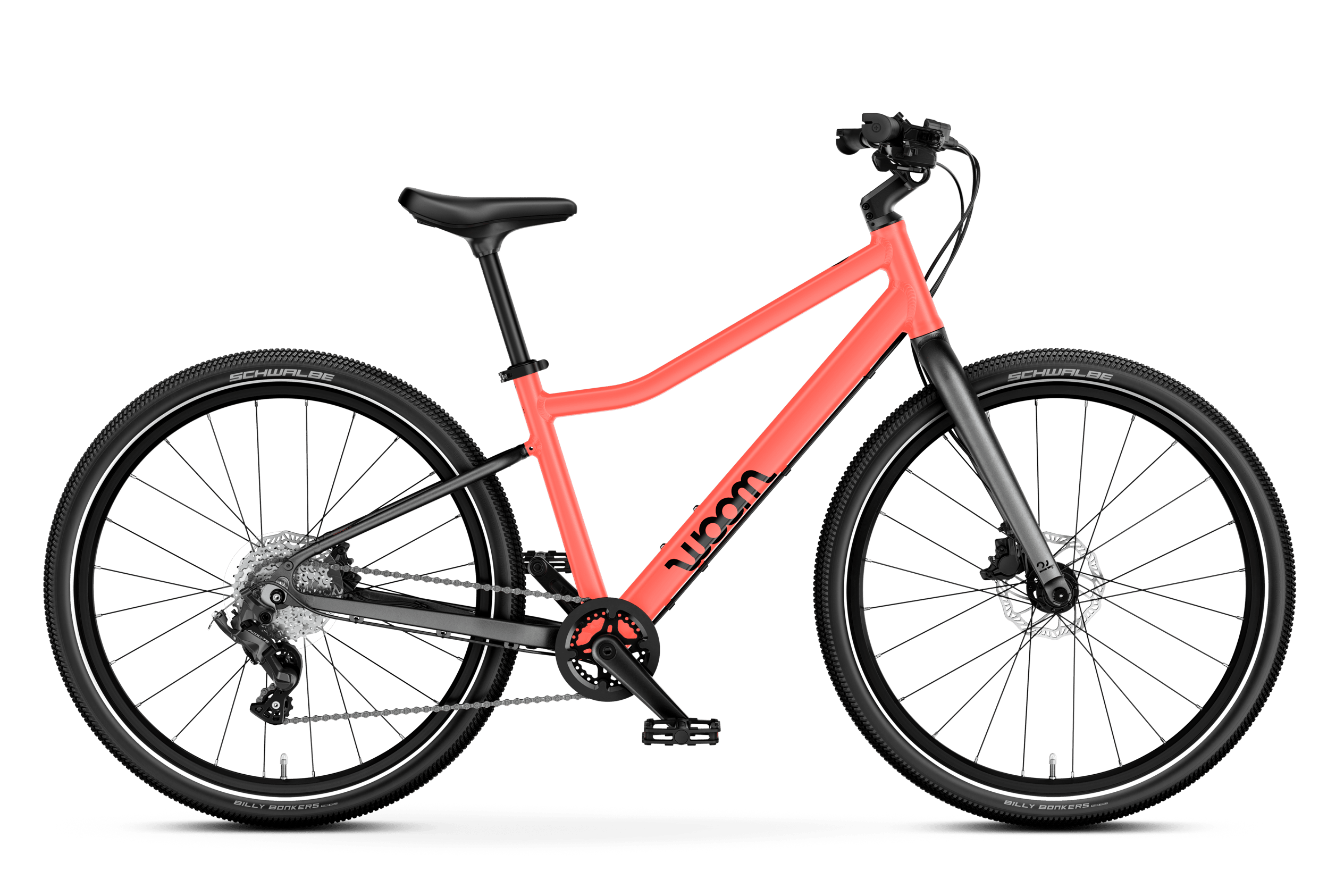 Profile view of the woom EXPLORE 5 children's bike, direction of travel to the right.