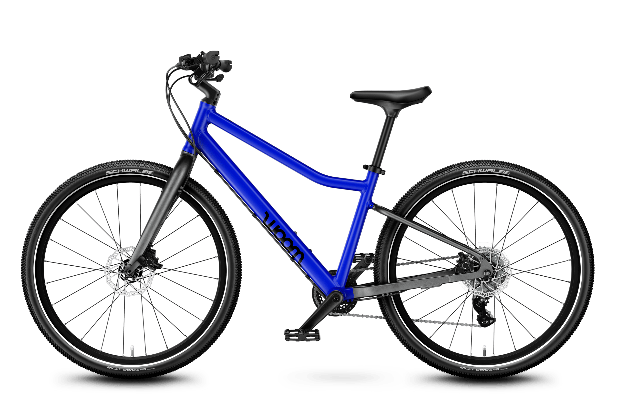 Profile view of the woom EXPLORE 5 children's bike, direction of travel to the left.