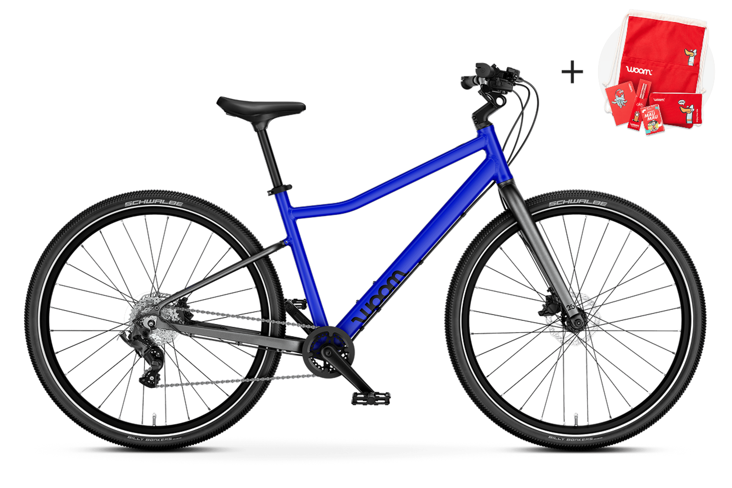 Profile view of the woom EXPLORE 6 children's bike, direction of travel to the right.