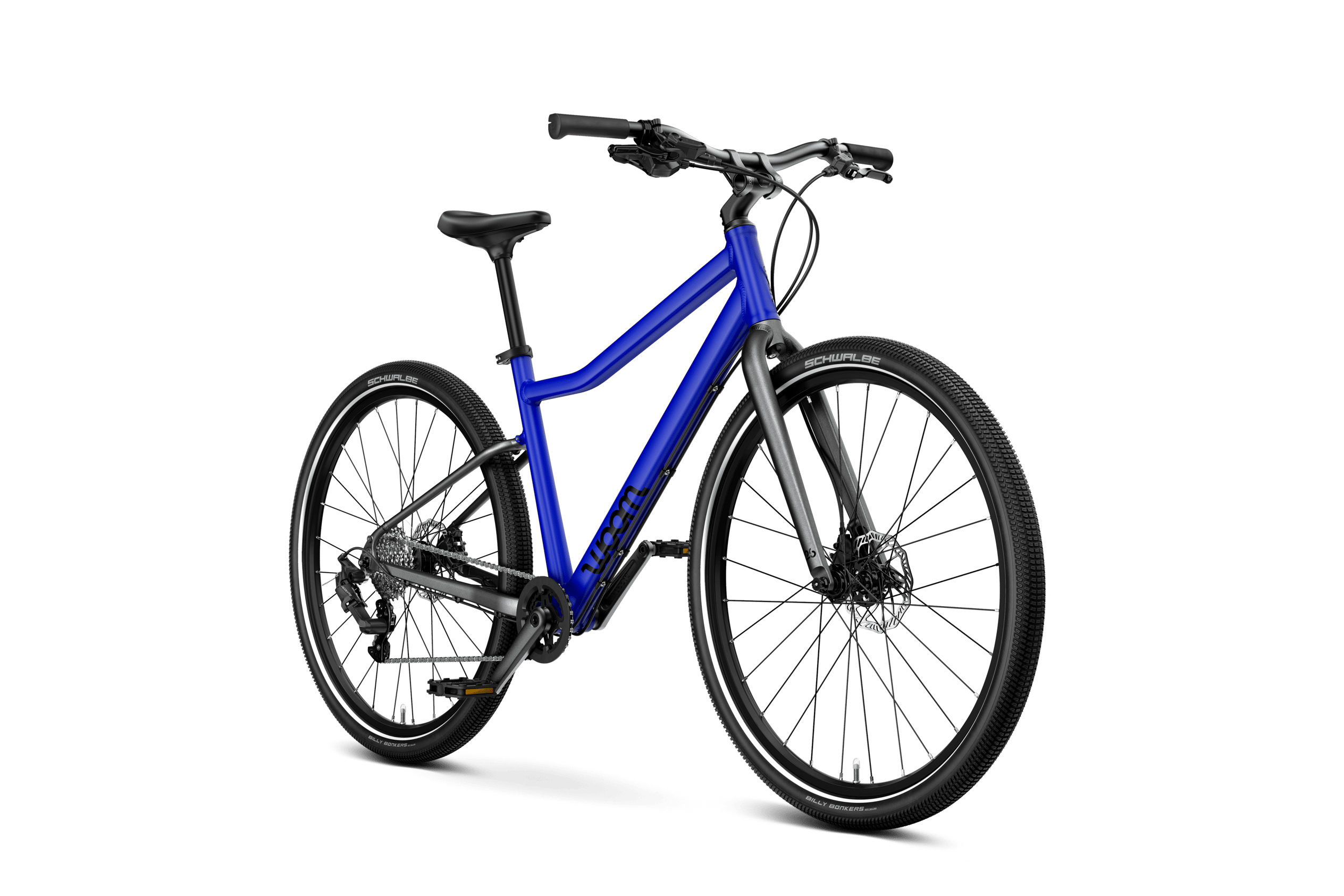 Side front view of the woom EXPLORE 6 bike for children aged 10 years and up.