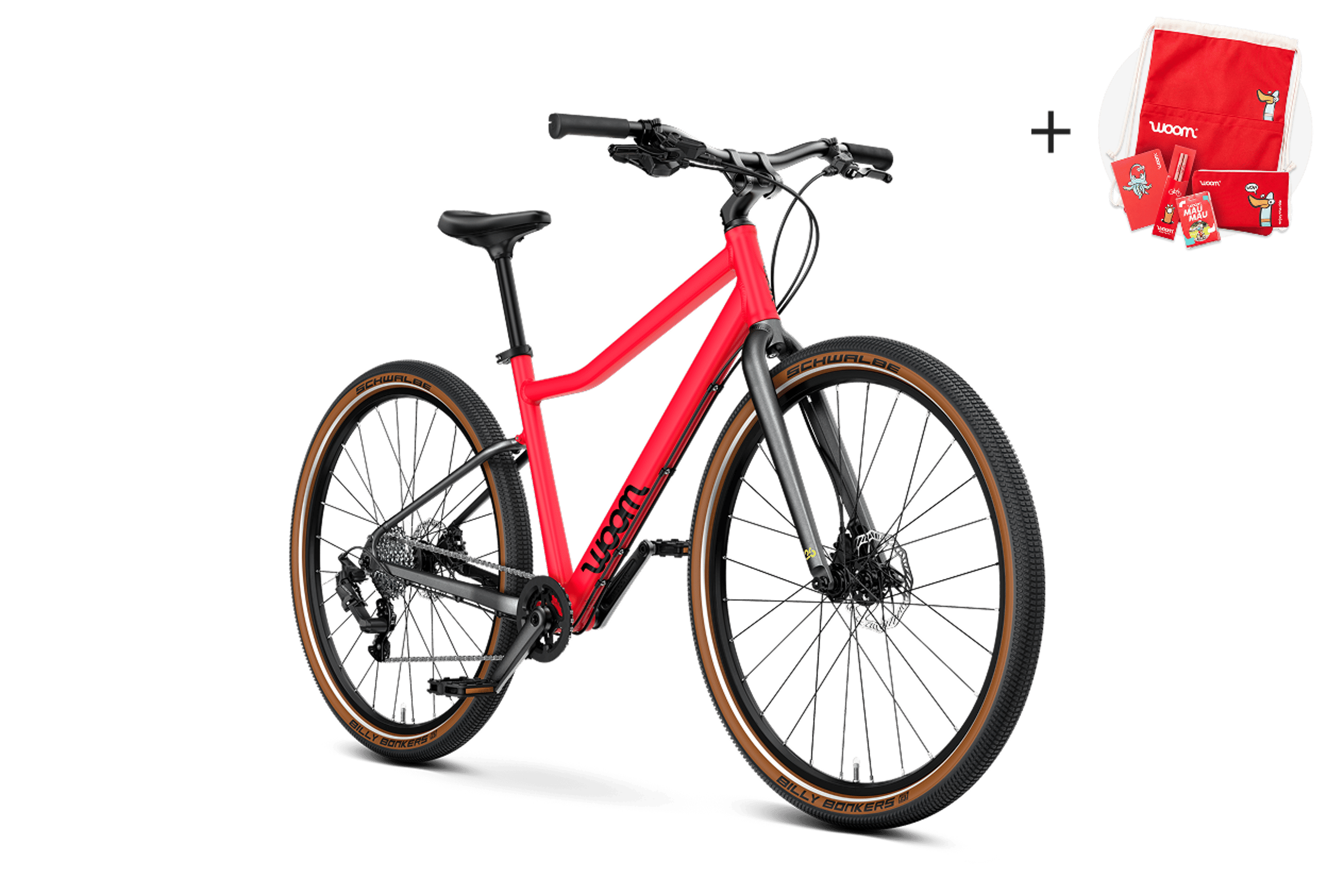 Profile view of the woom EXPLORE 6 children's bike, direction of travel to the right.