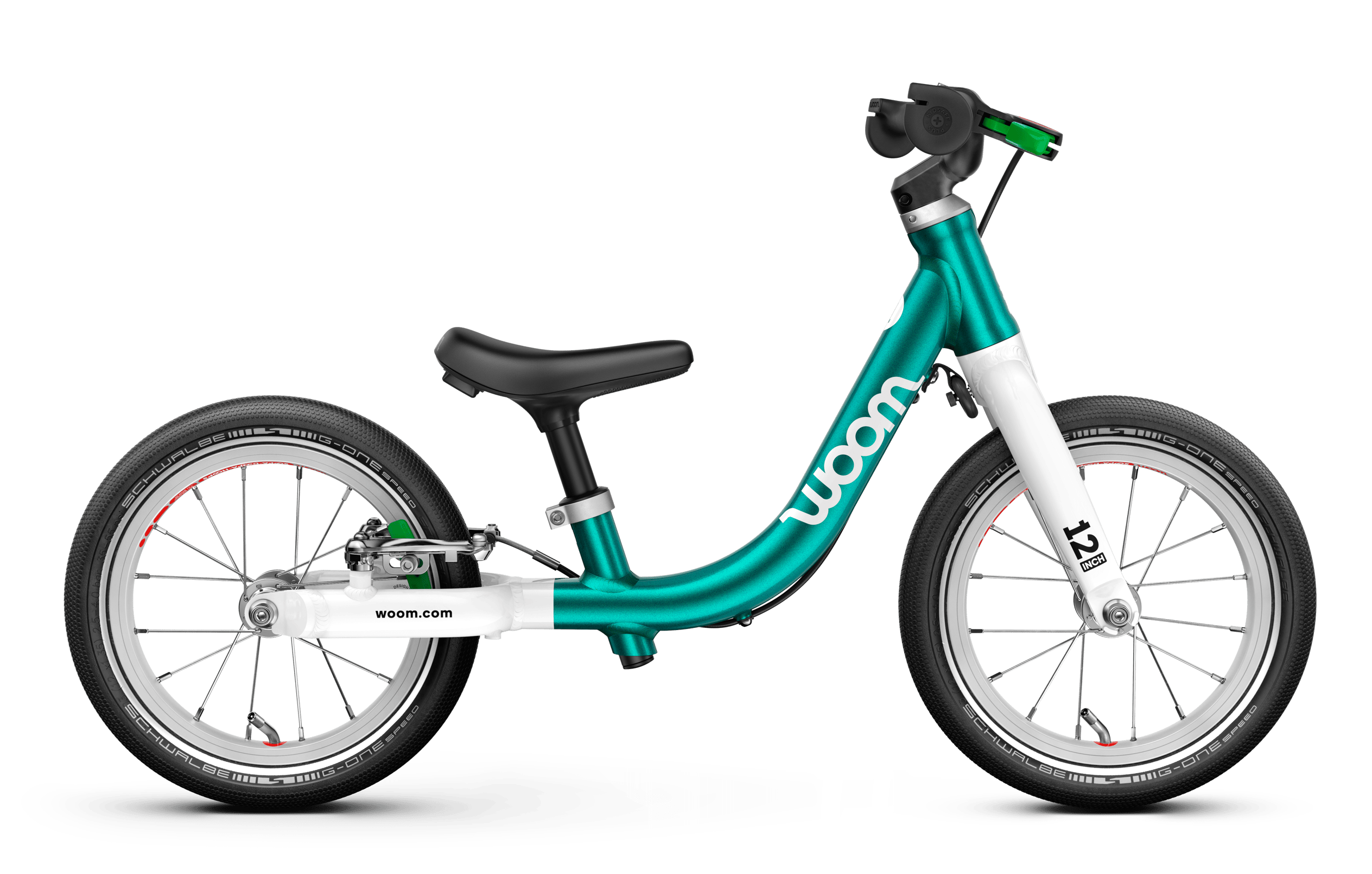 Seitenansicht des woom GO 1 Laufrads für Kleinkinder ab eineinhalb Jahren