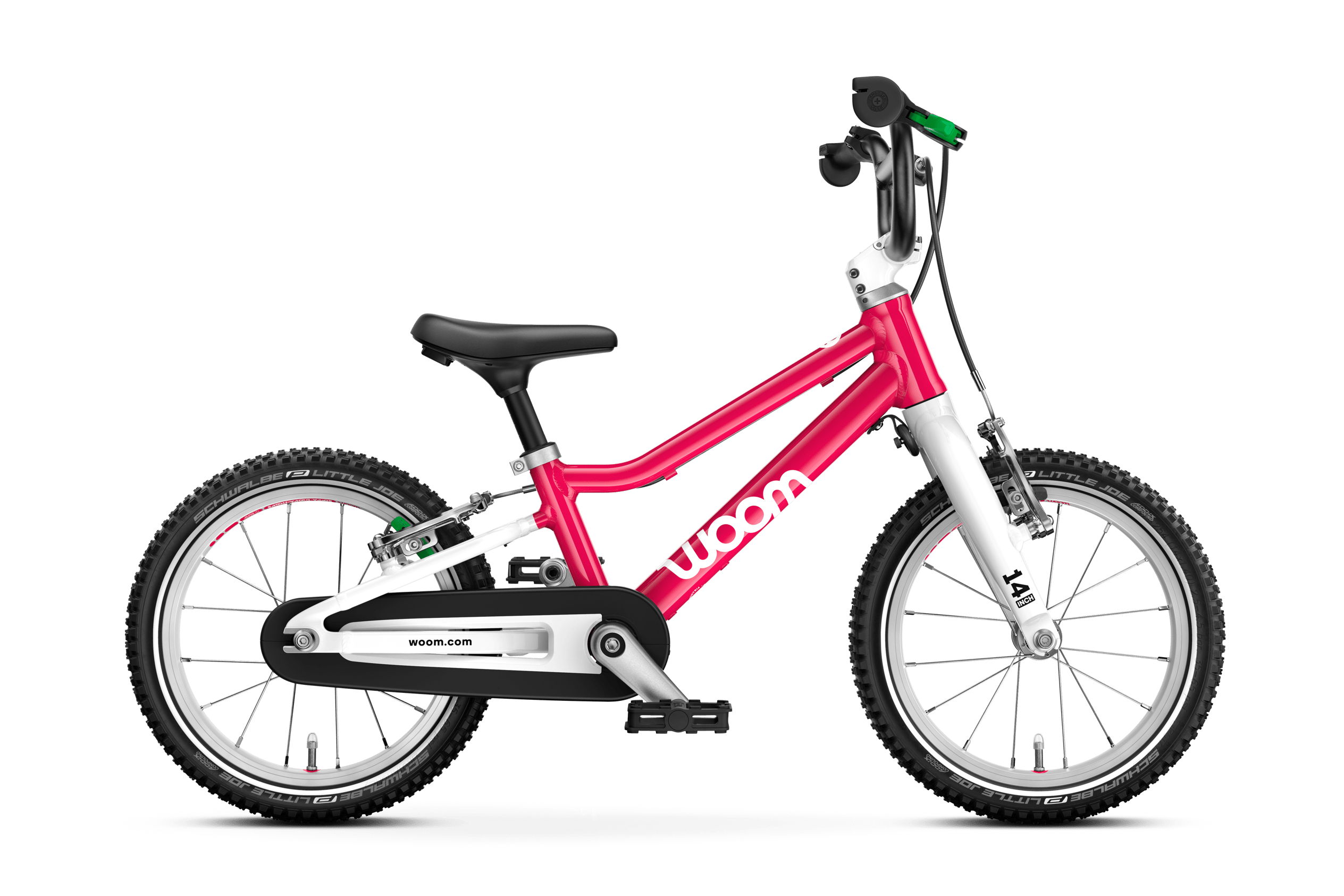 Seitenansicht des Kinderfahrrads woom GO 2 für Kinder ab drei Jahren