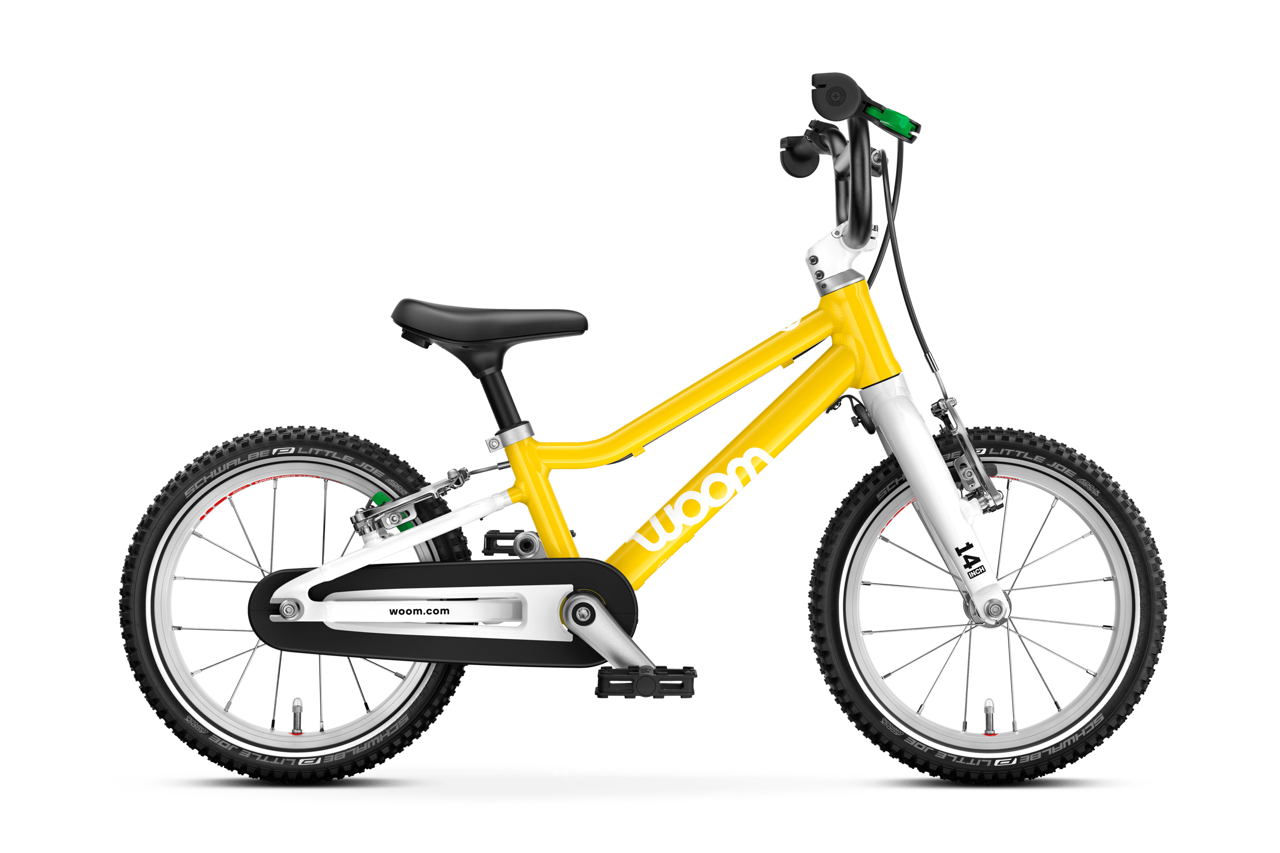 Seitenansicht des Kinderfahrrads woom GO 2 für Kinder ab drei Jahren