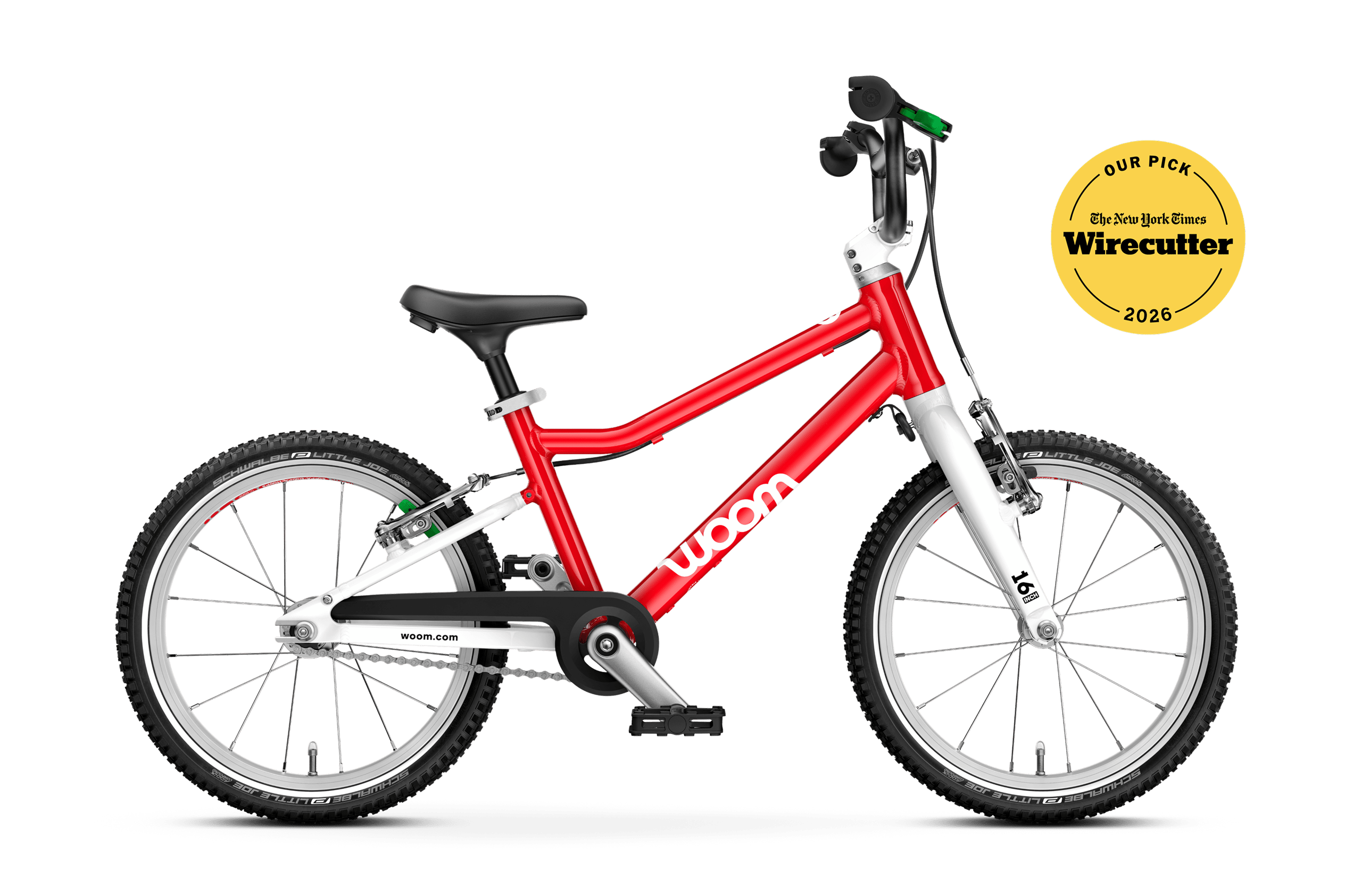 Profile view of the woom GO 3 bike for children aged 4 years and up