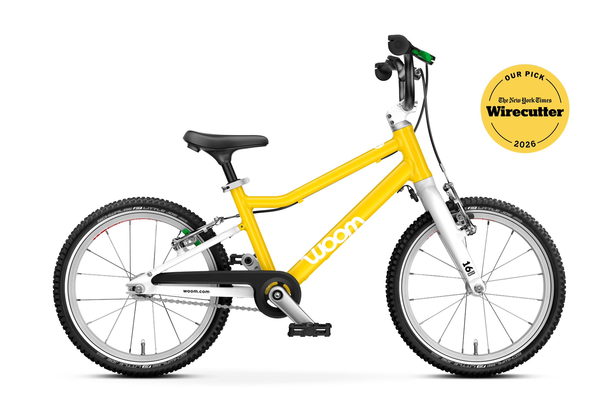 Profile view of the woom GO 3 bike for children aged 4 years and up