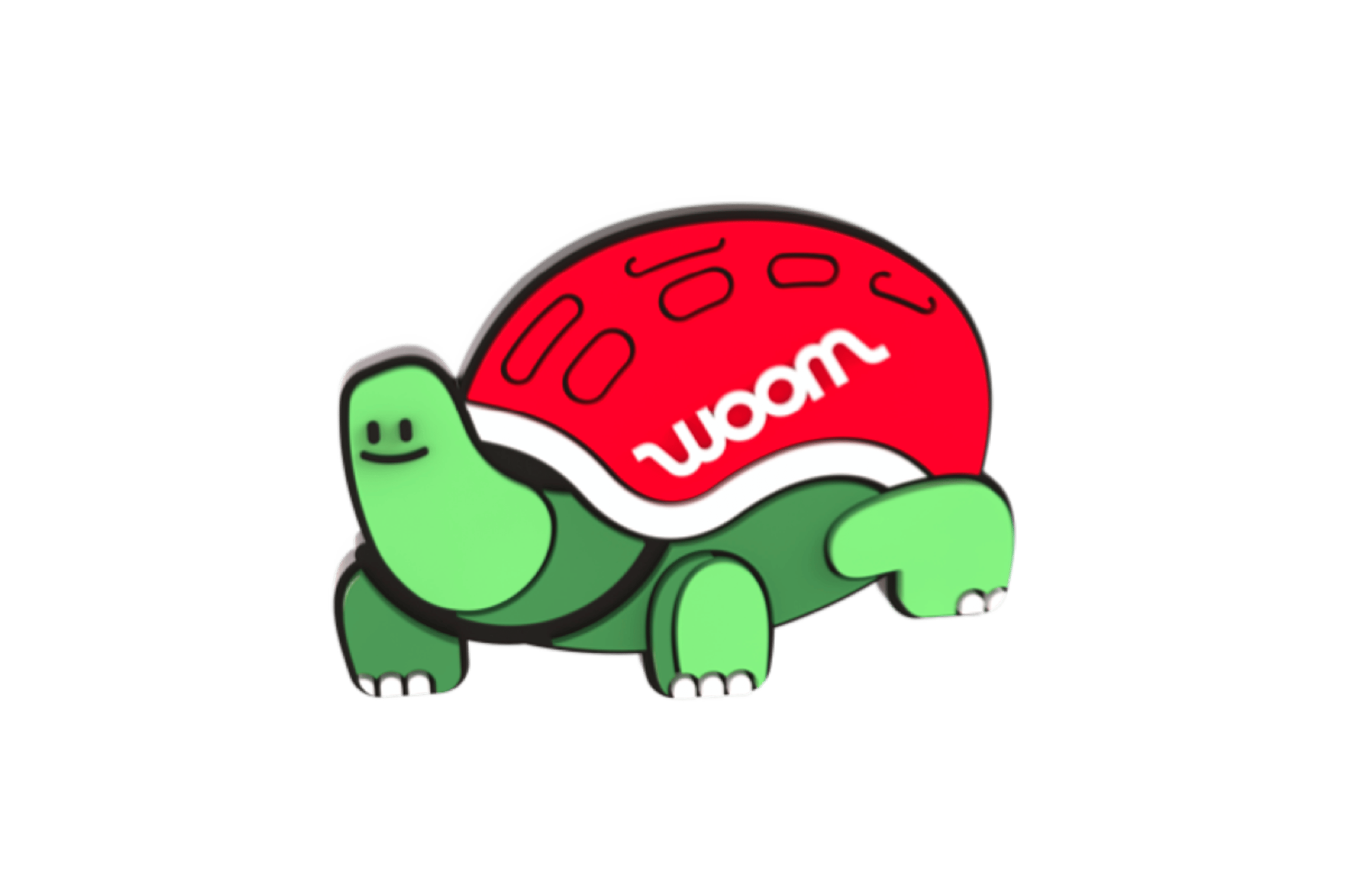 Product image of a turtle in a woom helmet and a cat in an ice cream cone charm for use on the POP Kids' Bike Basket by woom