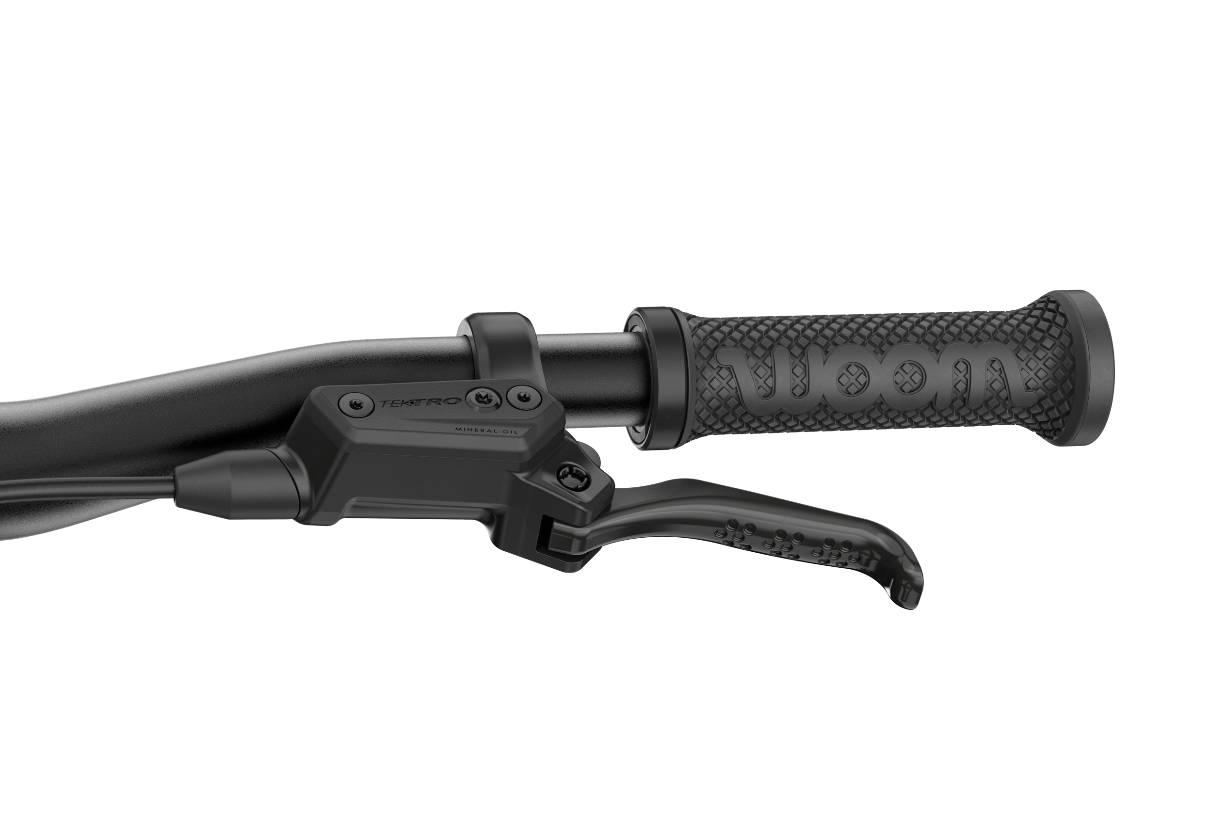 Black handlebar grip of the OFF 4 (Newest Edition) bike