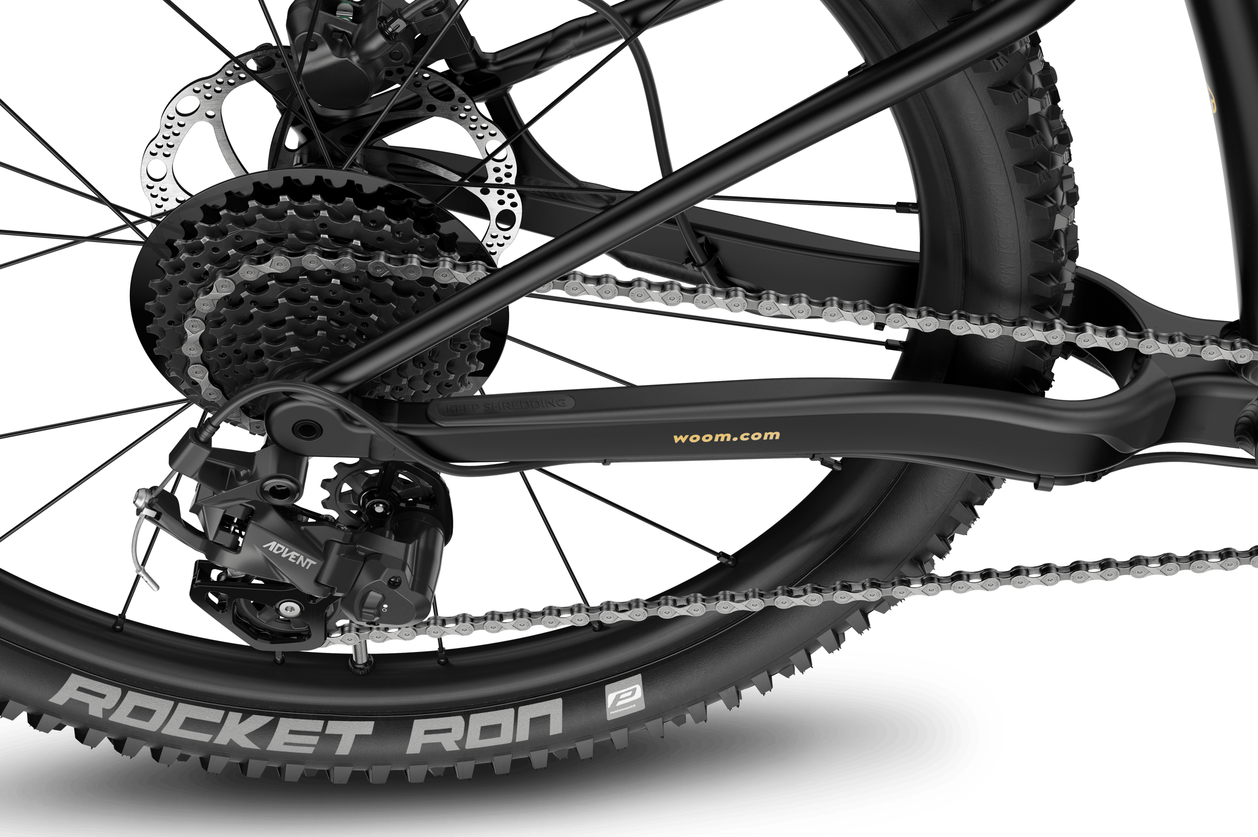 Black chain cover for the OFF 5 (Newest Edition) bike