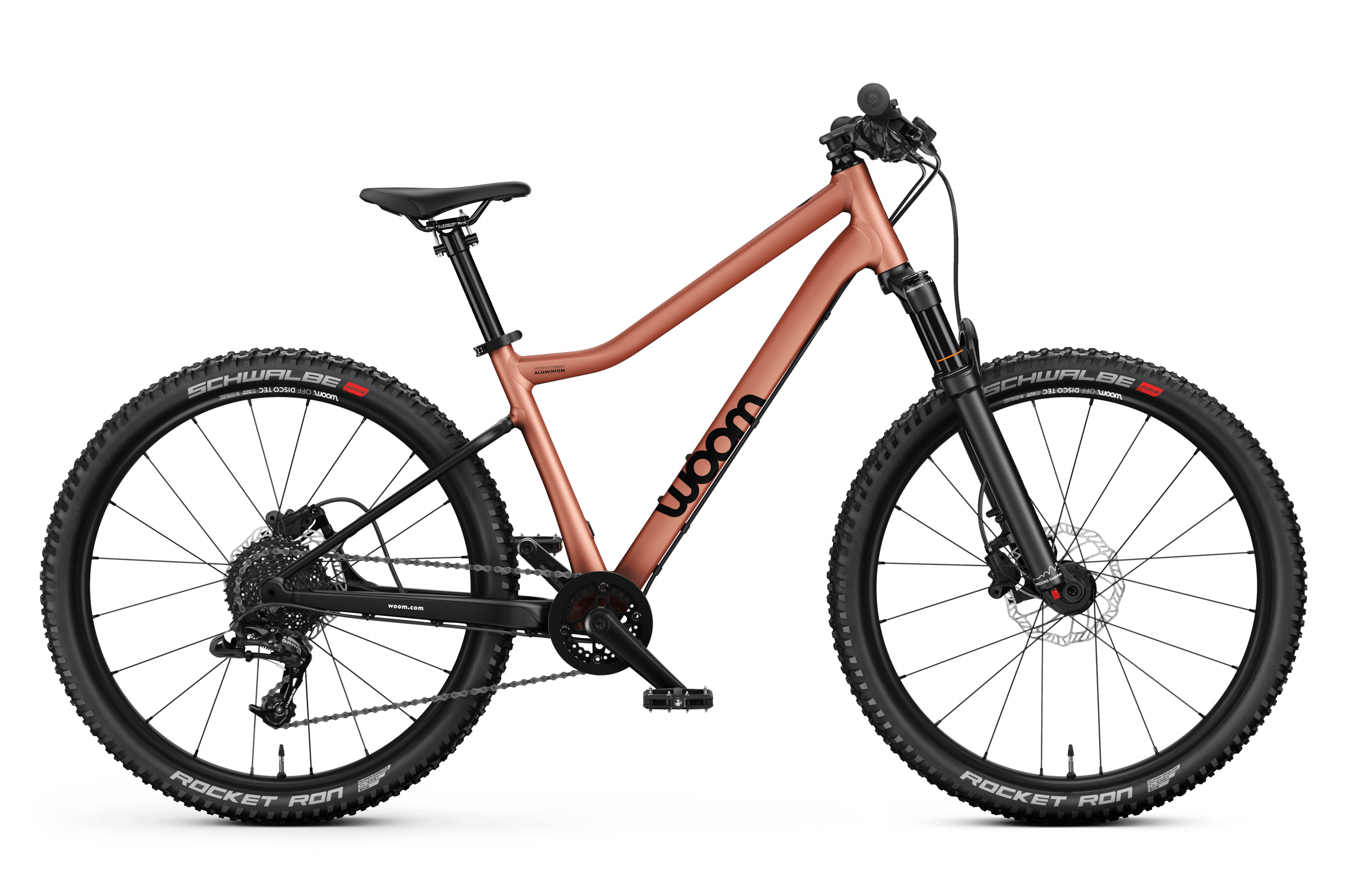 Zijaanzicht van de mountainbike voor kinderen vanaf zeven jaar woom OFF AIR 5.