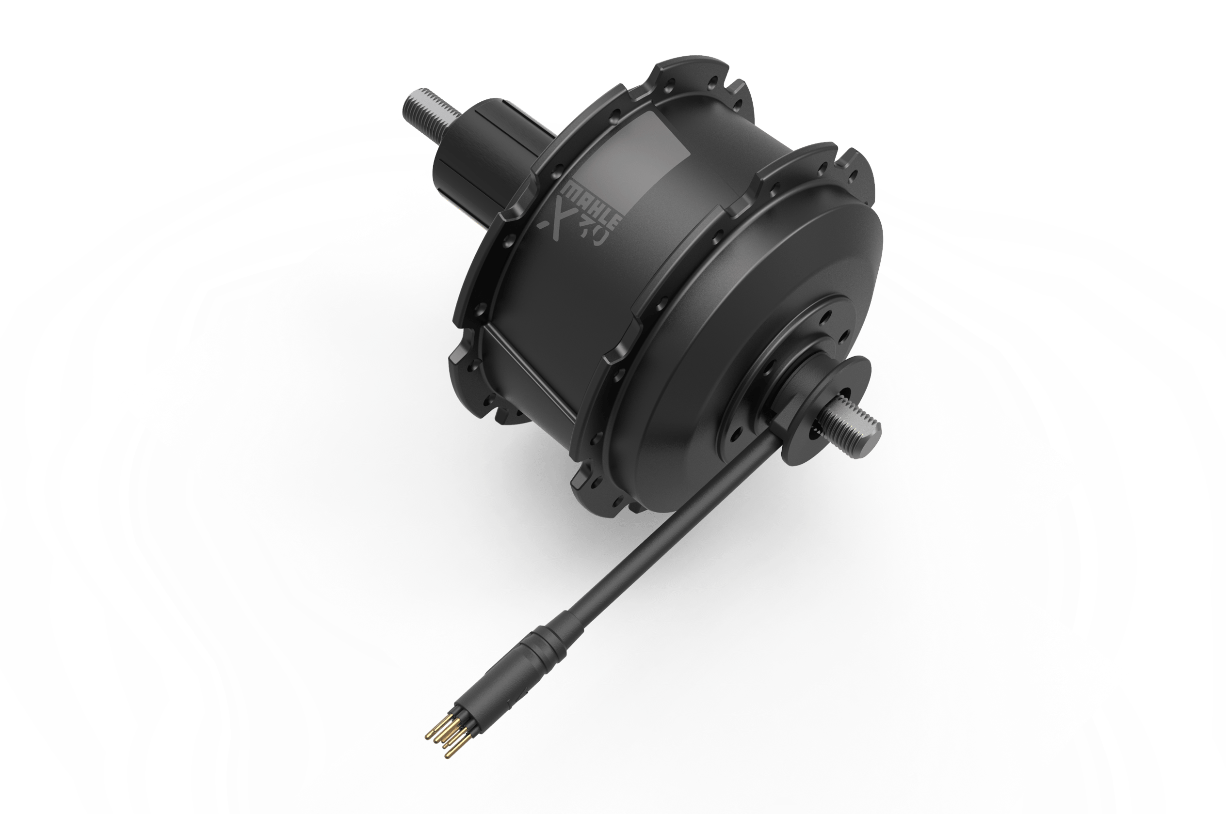 Schwarzer X30 Nabenmotor von MAHLE.