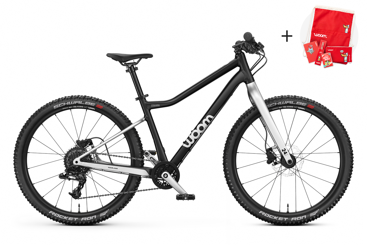Profile view of the woom OFF 5 mountain bike for children aged 7 years and up.