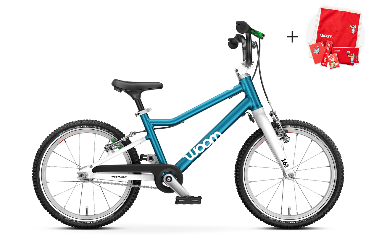 Profile view of the woom GO 3 bike for children aged 4 years and up