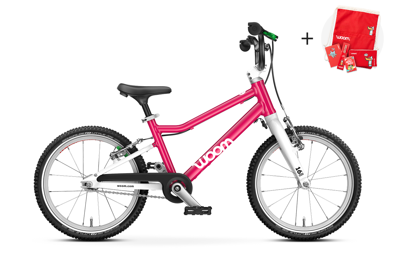 Profile view of the woom GO 3 bike for children aged 4 years and up