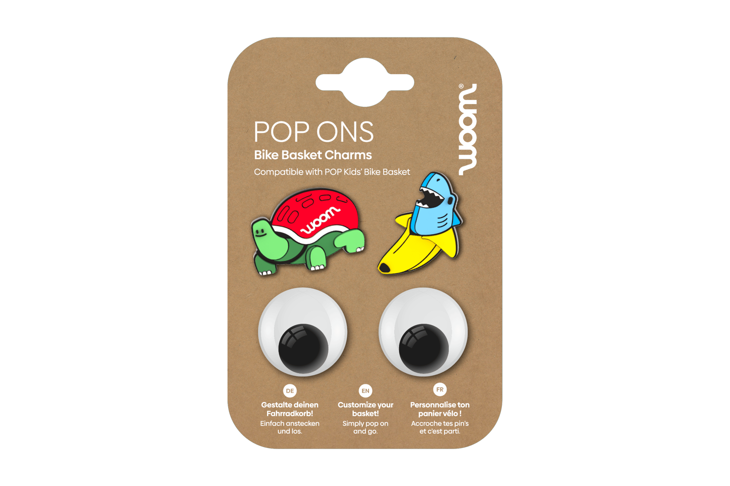 Product image of 4 POP ONS charms for the POP bike basket from woom