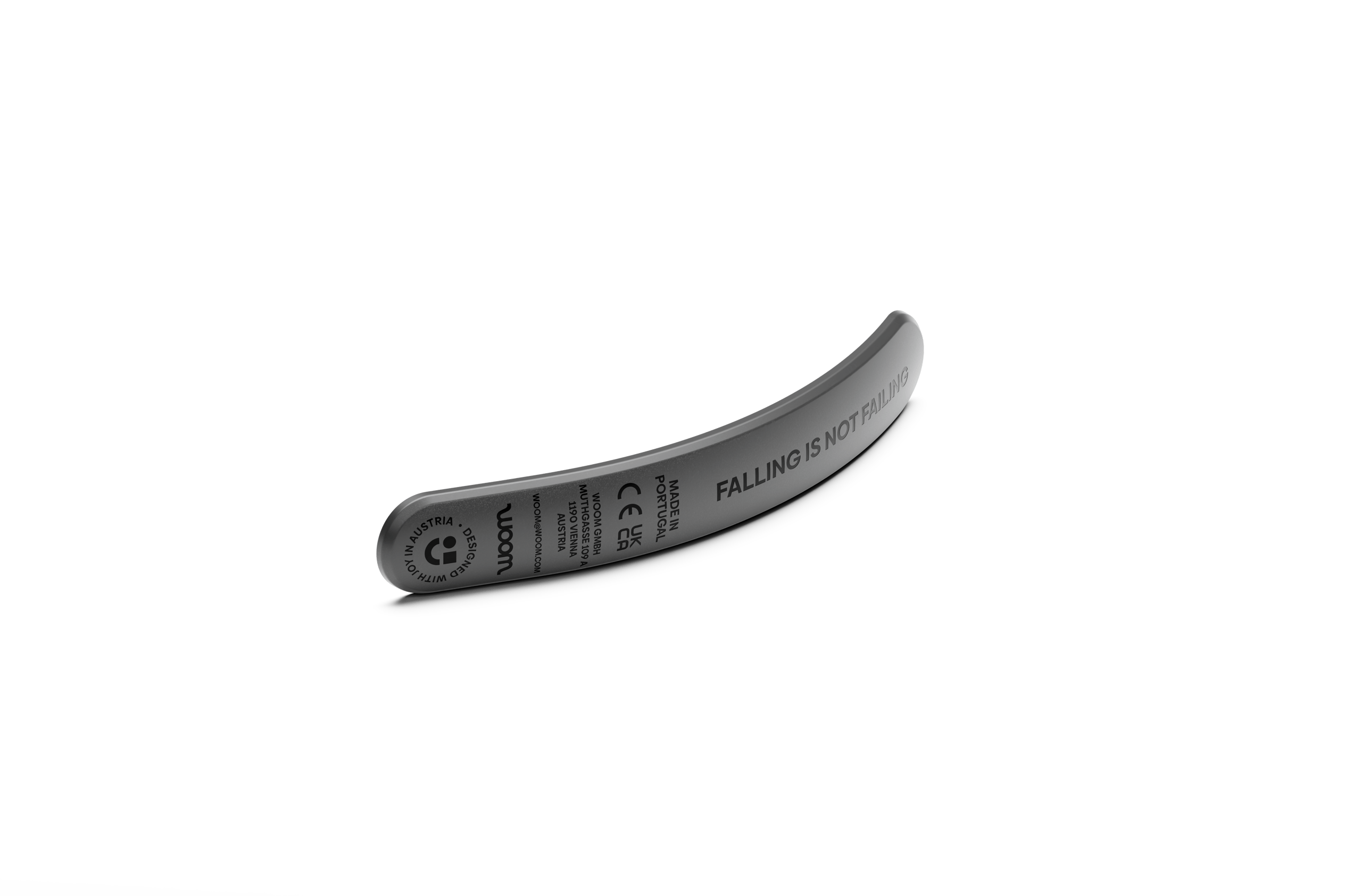 Black frame protector for the woom WOW self-balancing bike