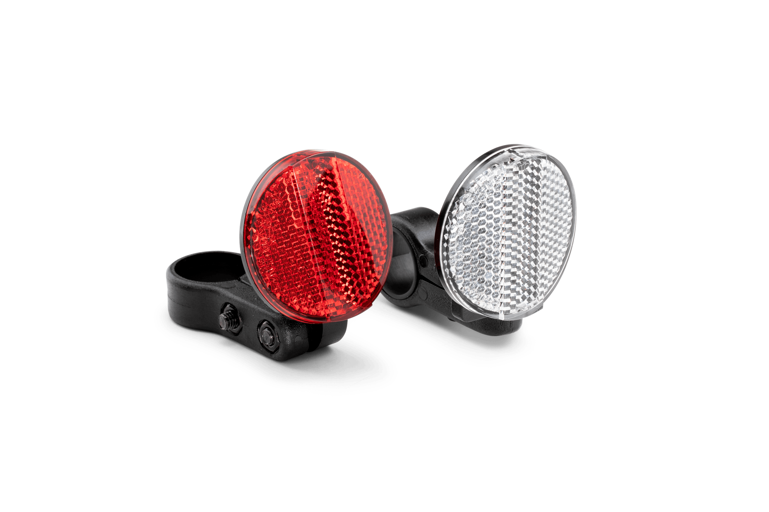 Roter und weißer Reflektor für woom ORIGINAL bikes.