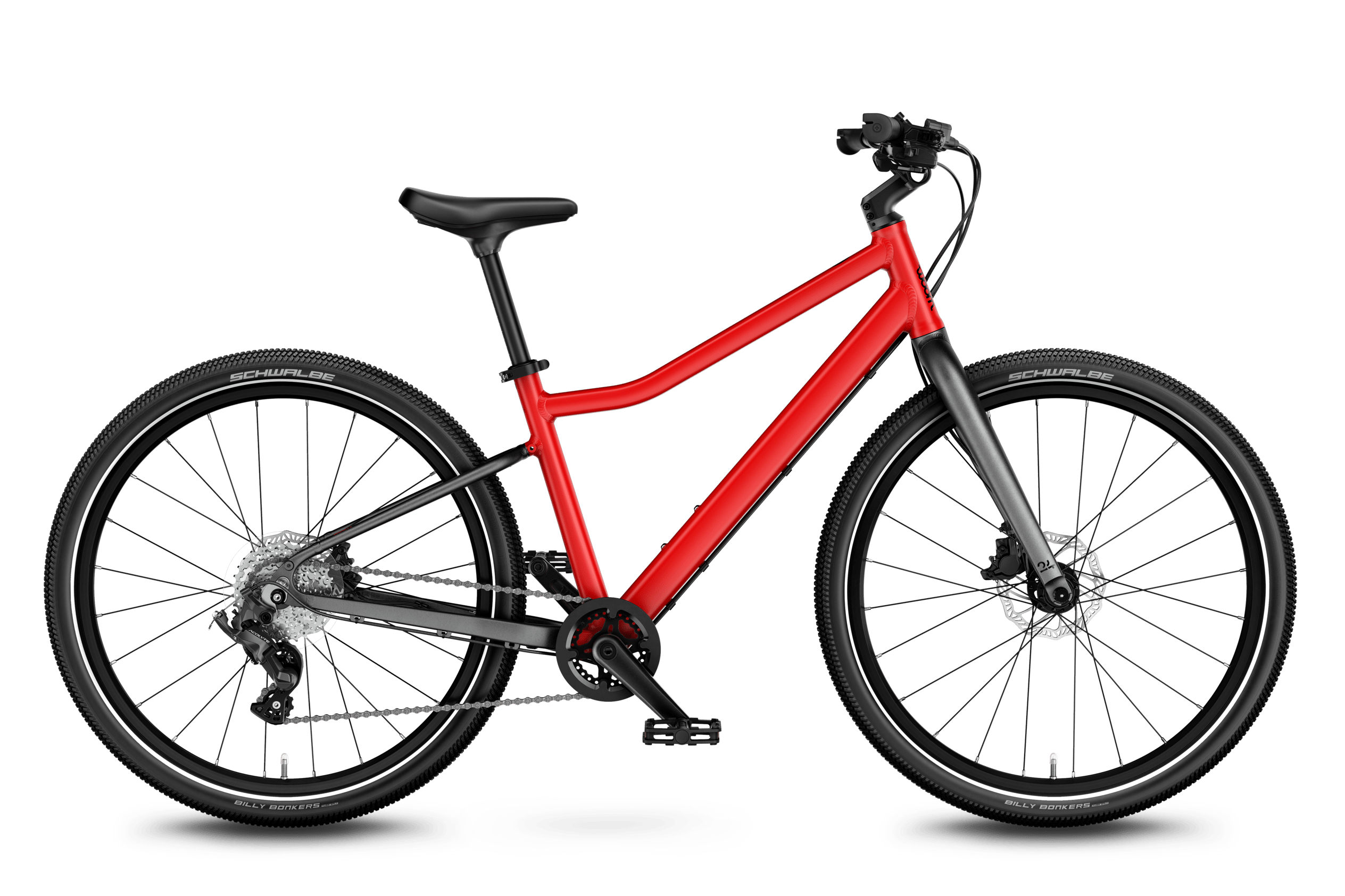 Profile view of the woom EXPLORE 5 children's bike, direction of travel to the right.